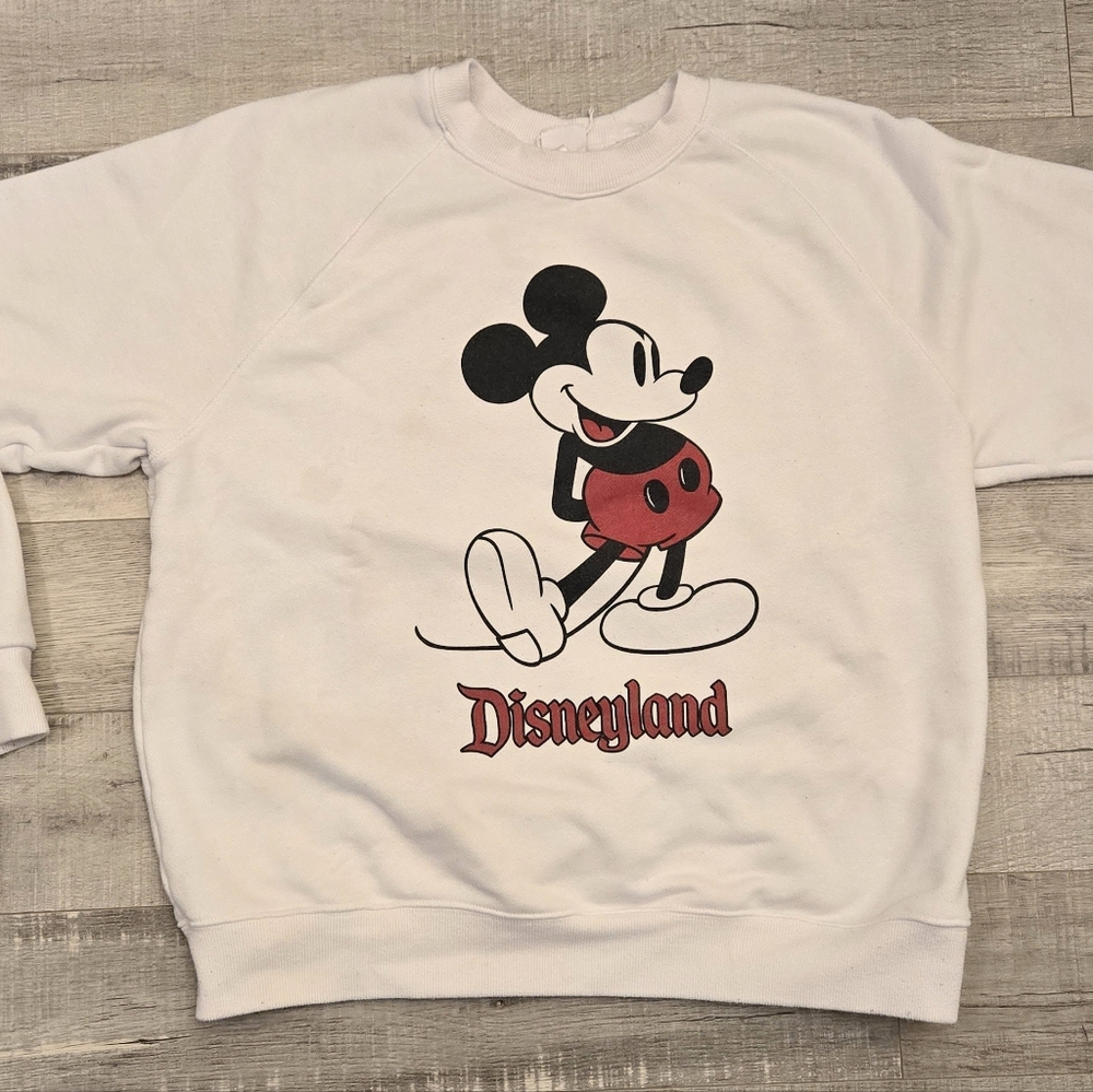 Disneyland Classic Mickey Mouse Sweatshirt Unisex Size Large